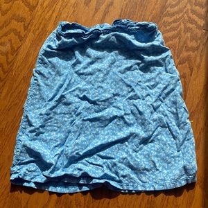 brandy melville blue floral skirt